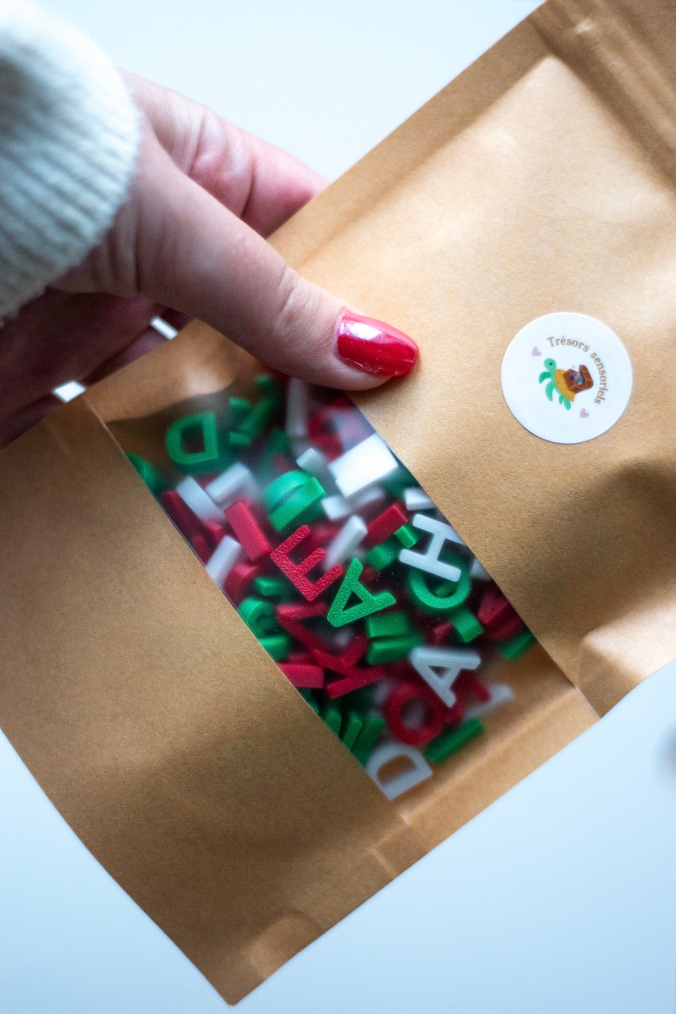 Sac sensoriel lettres